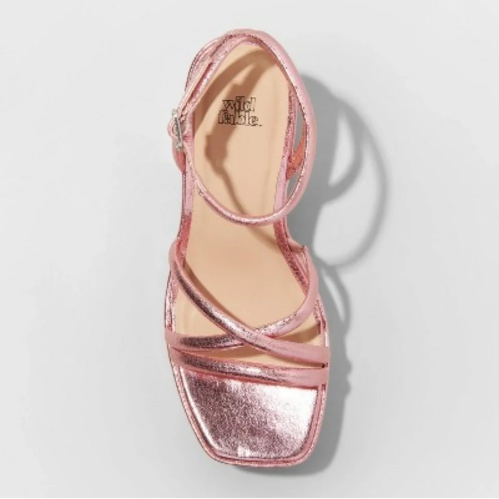 Women's Astro Strappy Platform Heels - Wild Fable - 9 - Picture 2 of 13